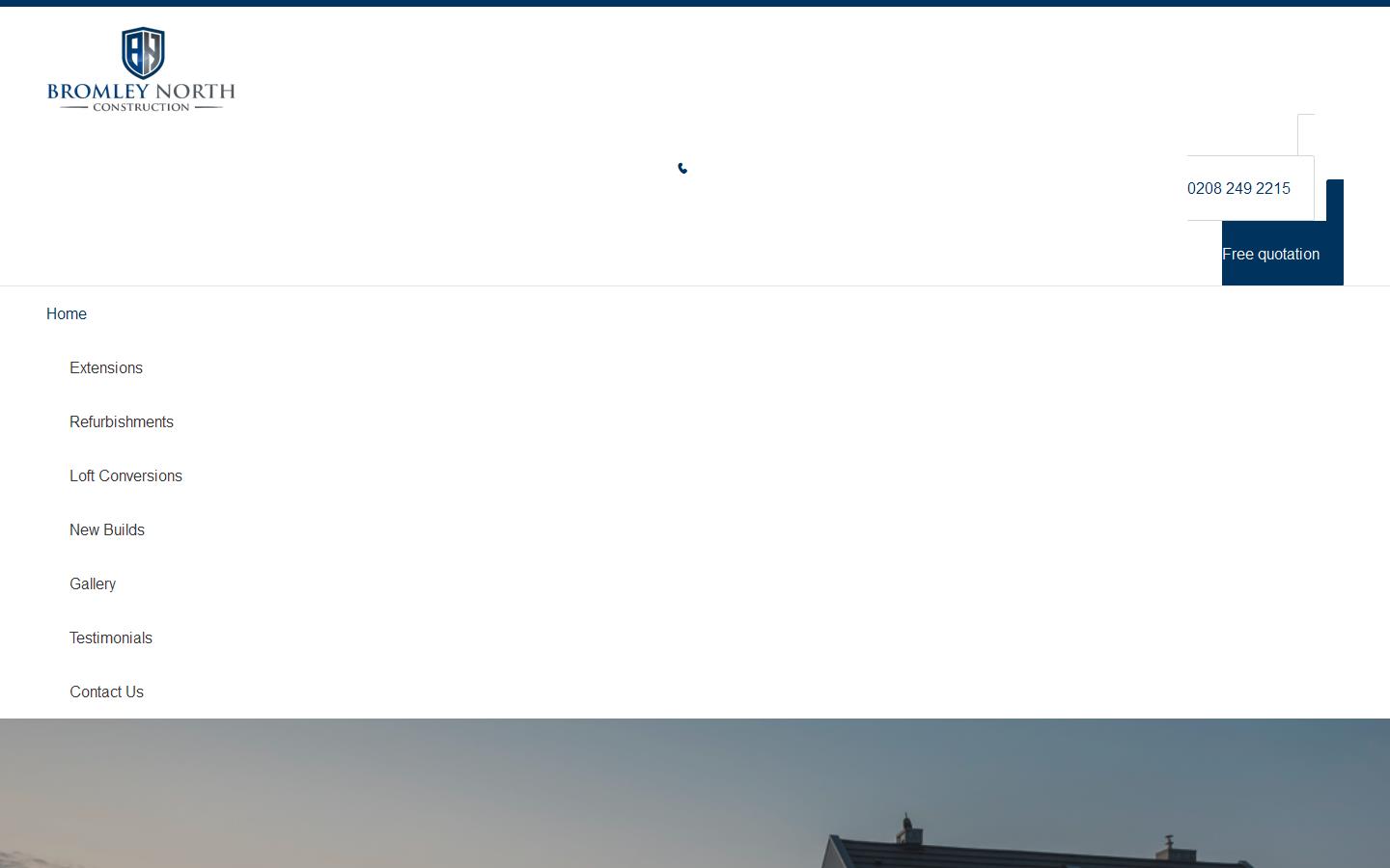 Bromley North Construction Website