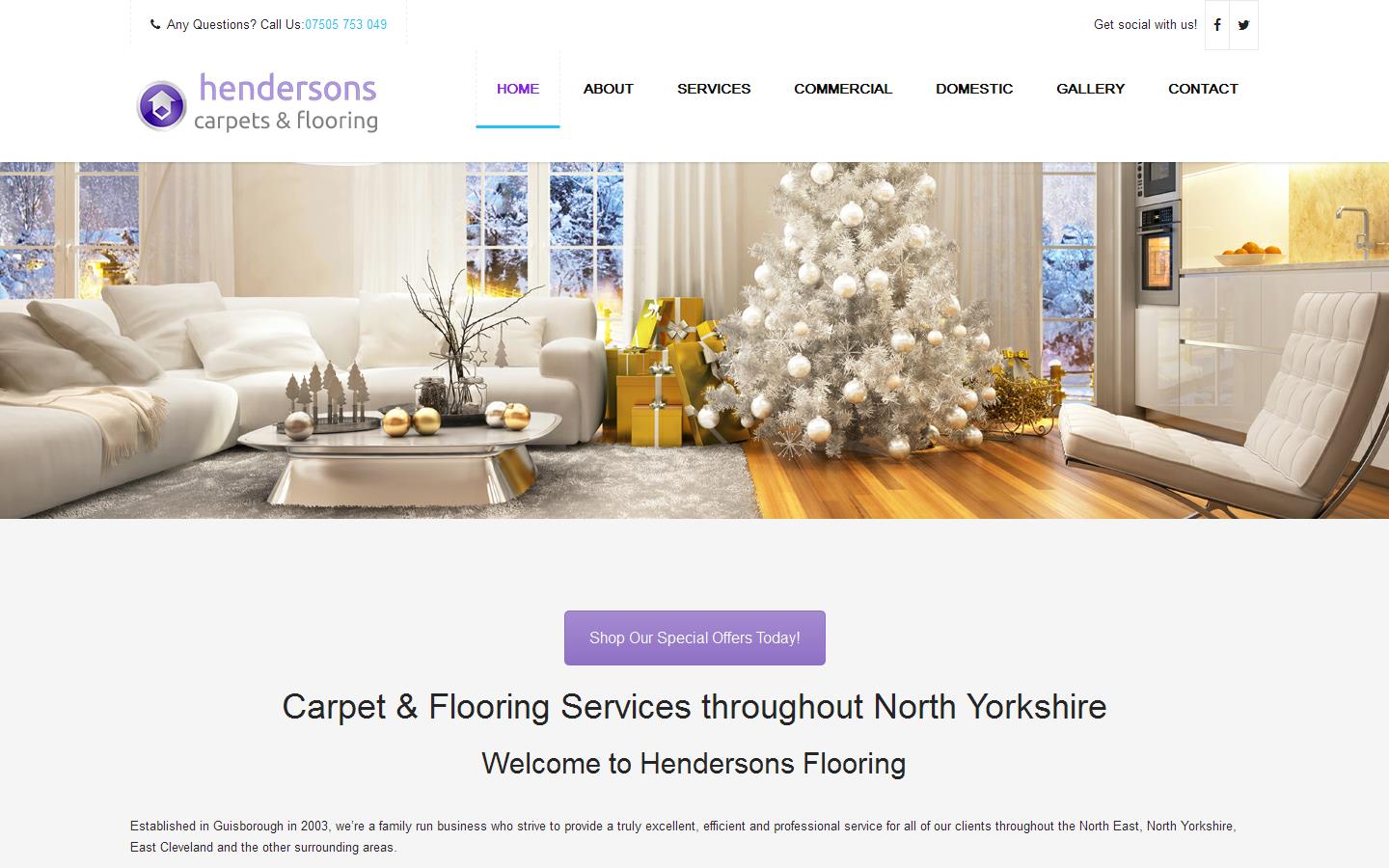 Hendersons Flooring Website