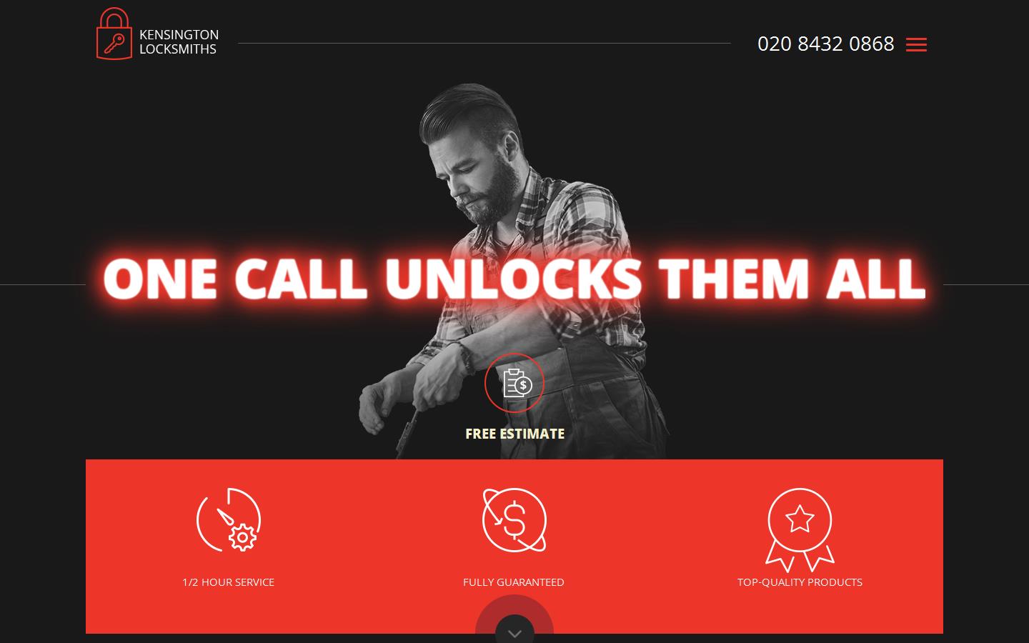 Kensington Locksmiths Website