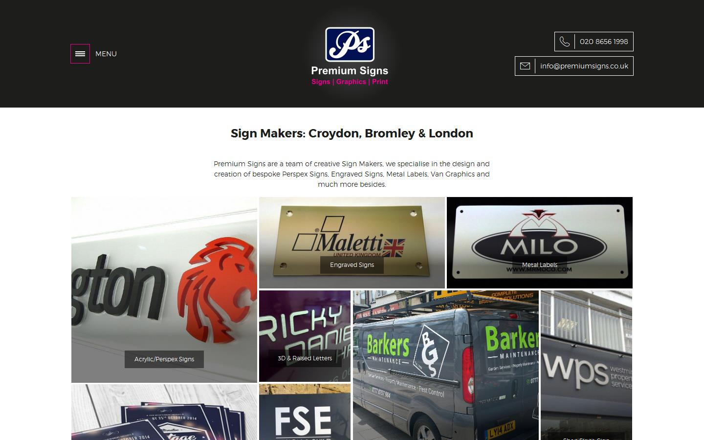 Premium Signs Website