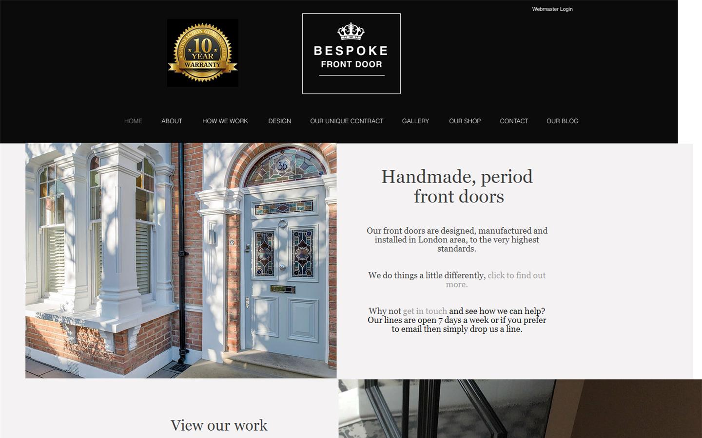 Bespoke Front Door Ltd Website