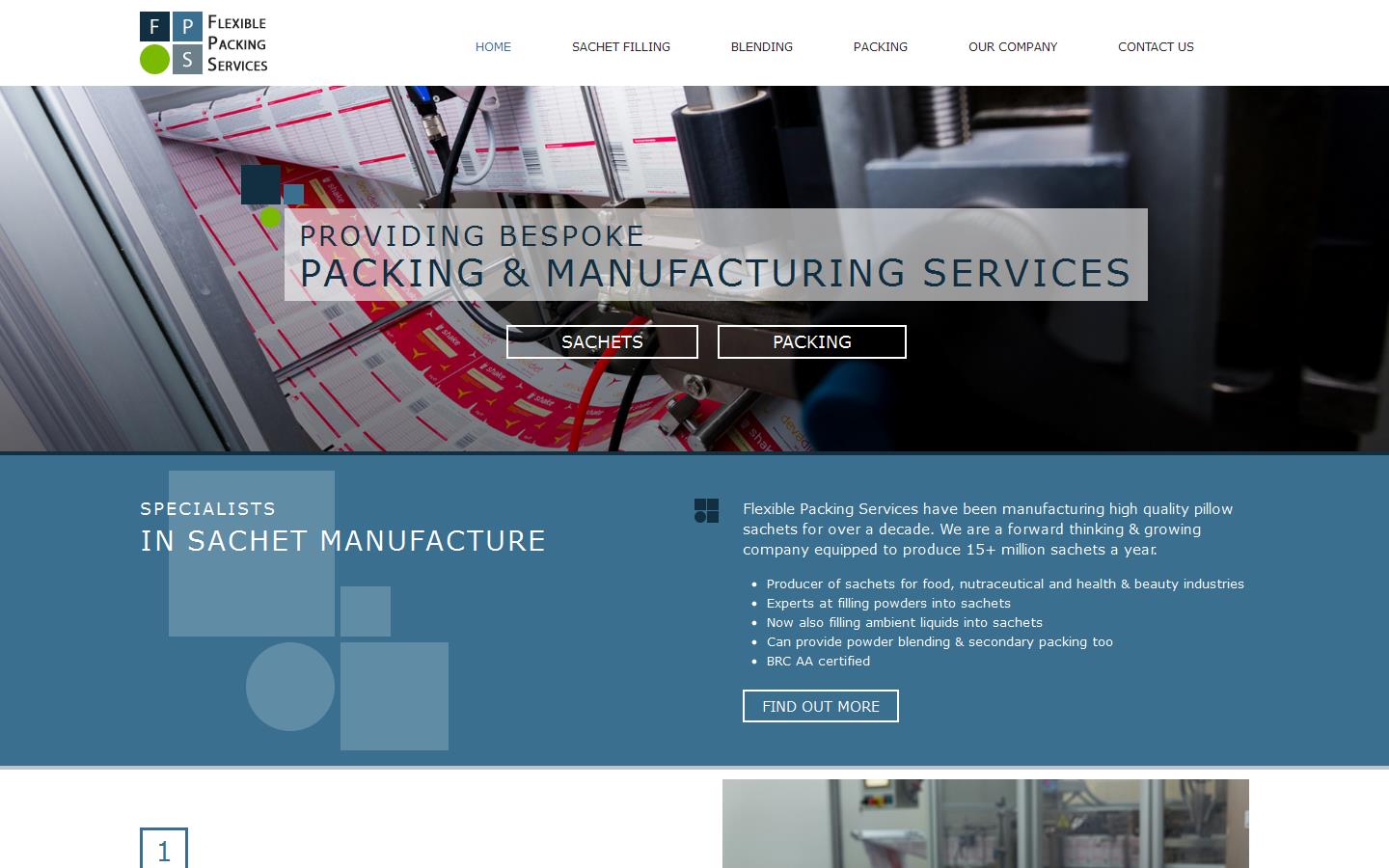Flexible Packing Services Ltd Website
