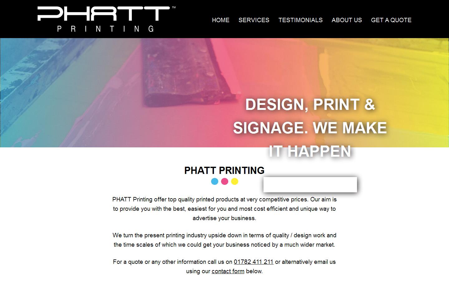 Phatt Printing Website