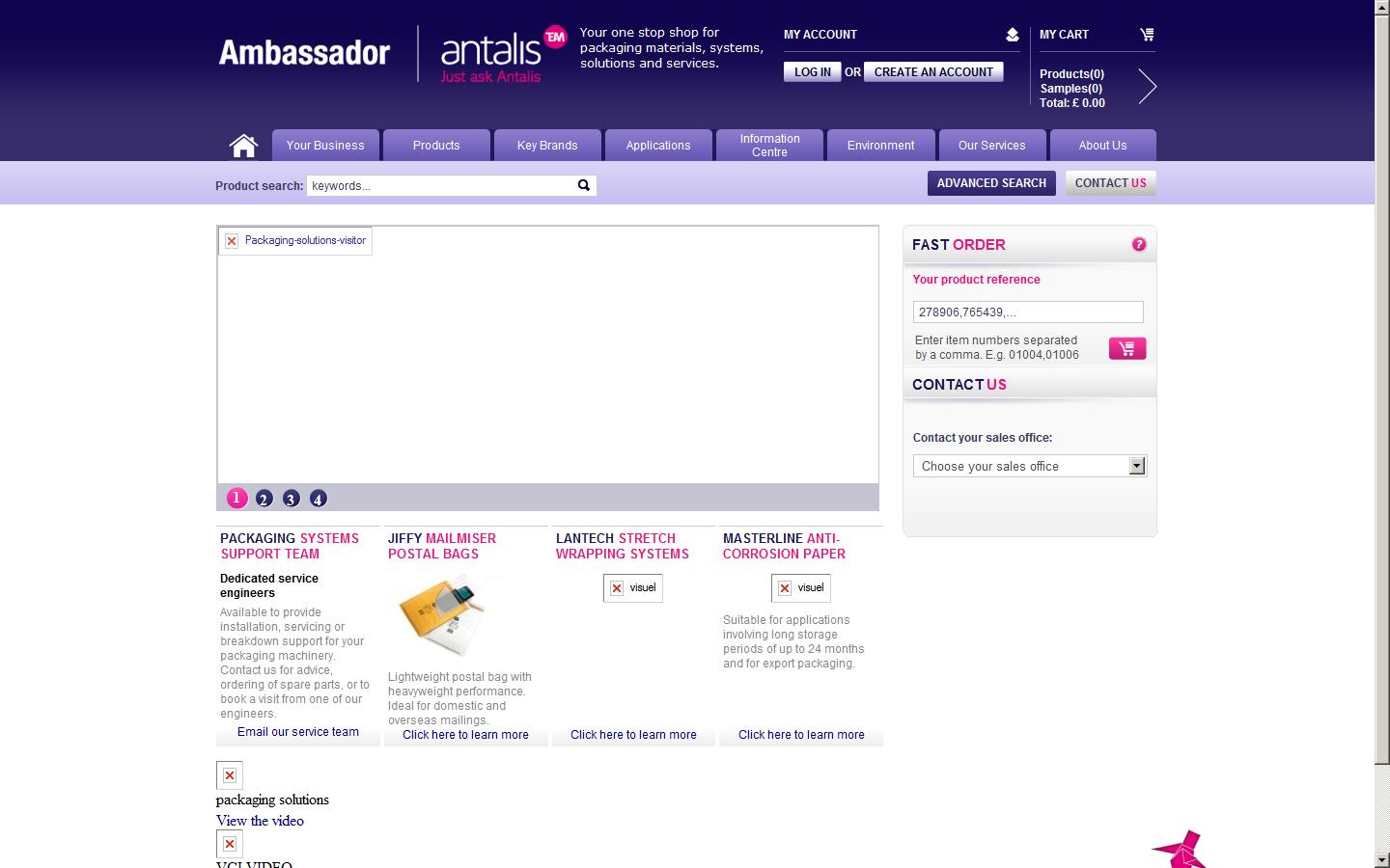 Ambassador Packaging Ltd Website