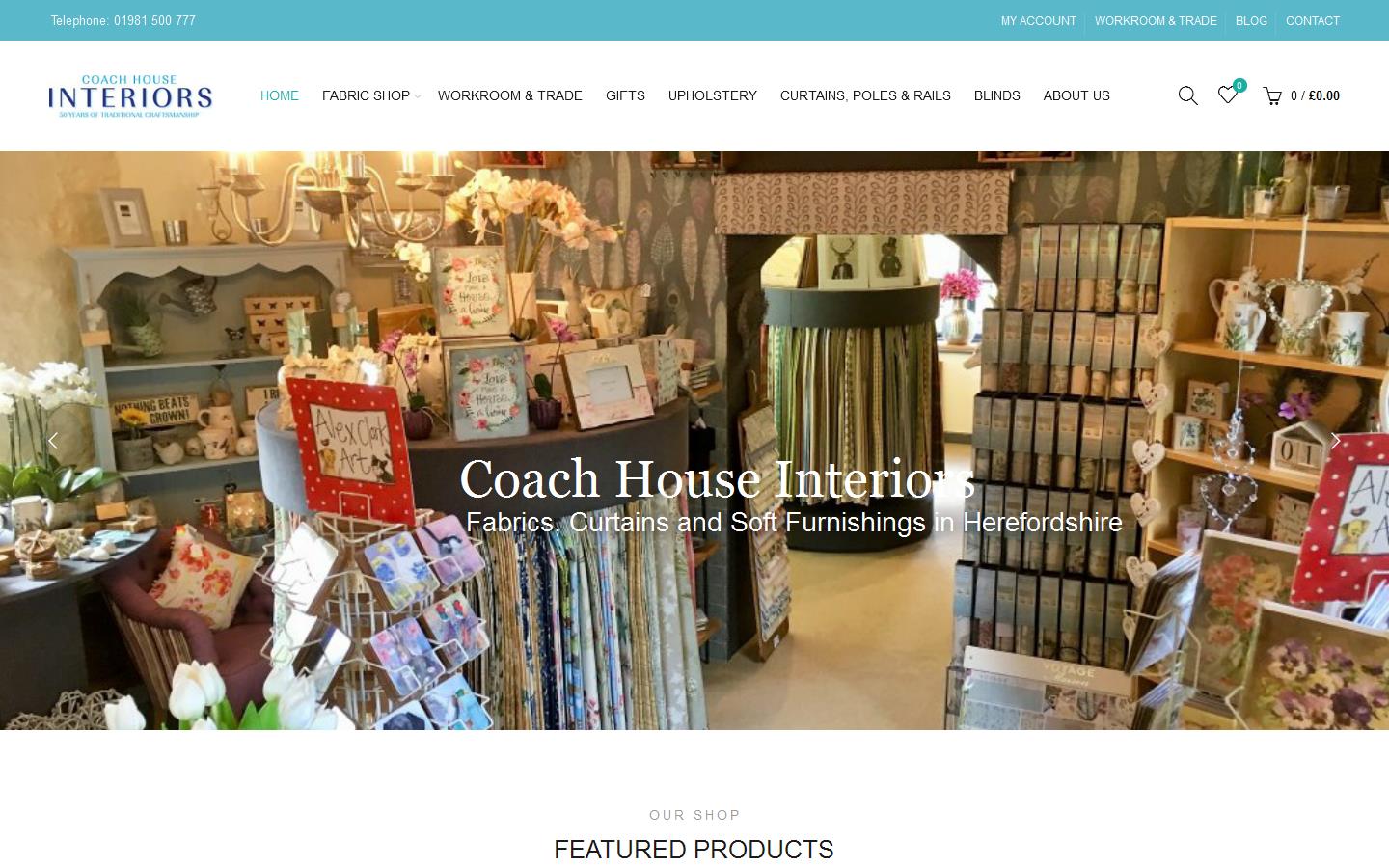 Coach House Interiors Website