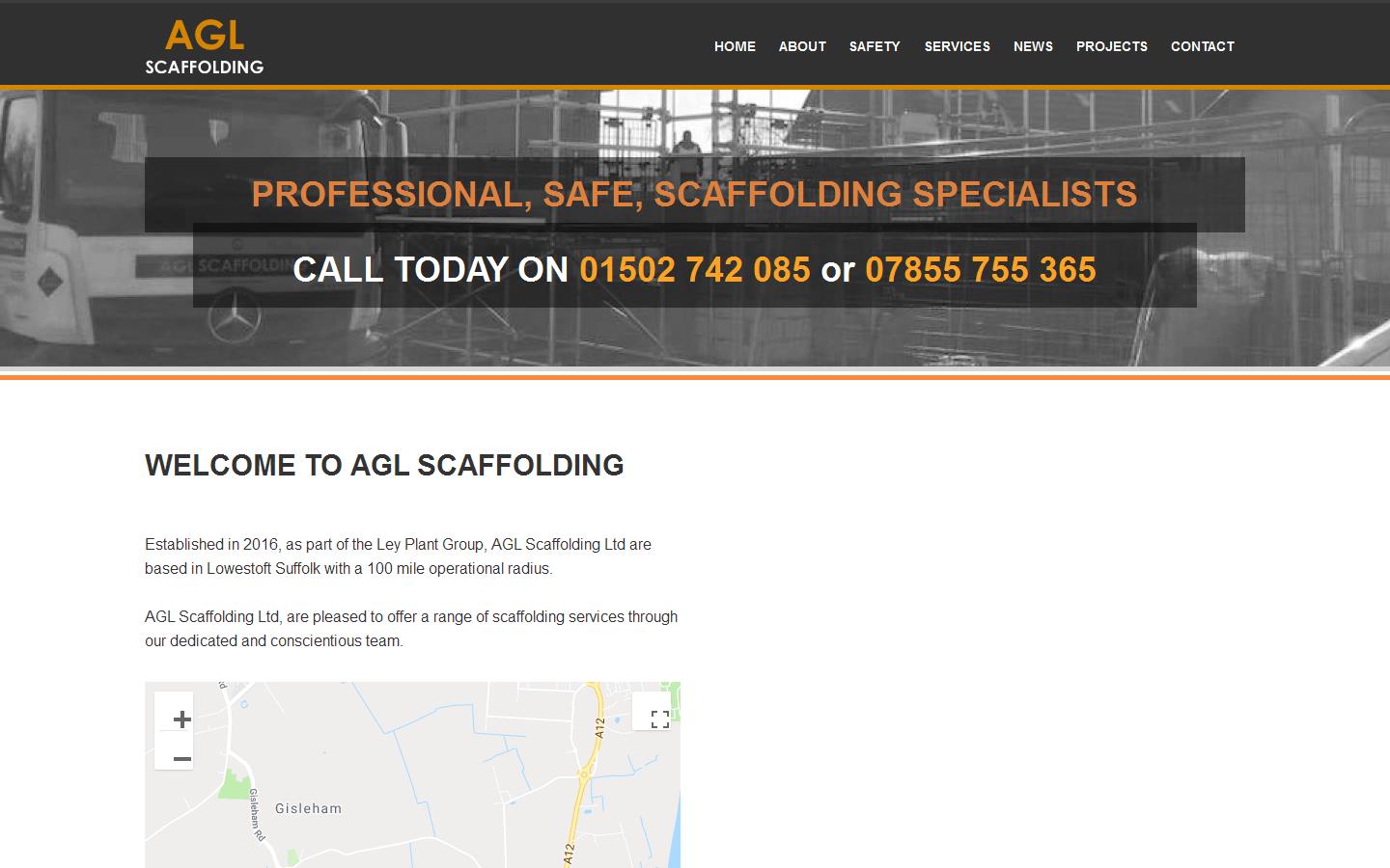 AGL Scaffolding Website