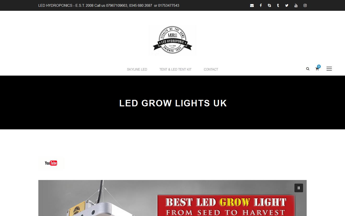 LED Hydroponic Ltd Website