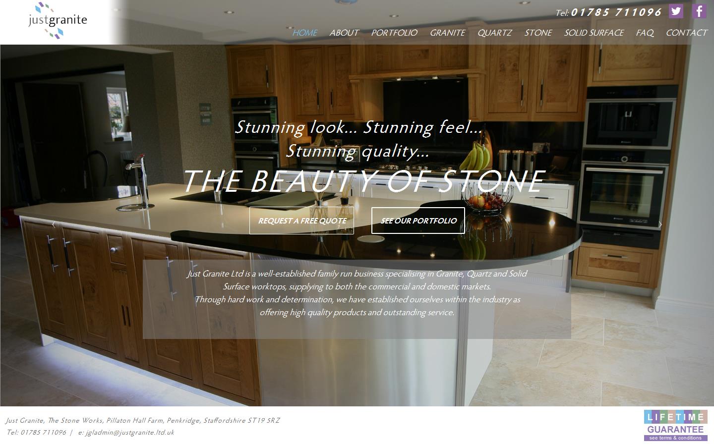 Just Granite Ltd Website