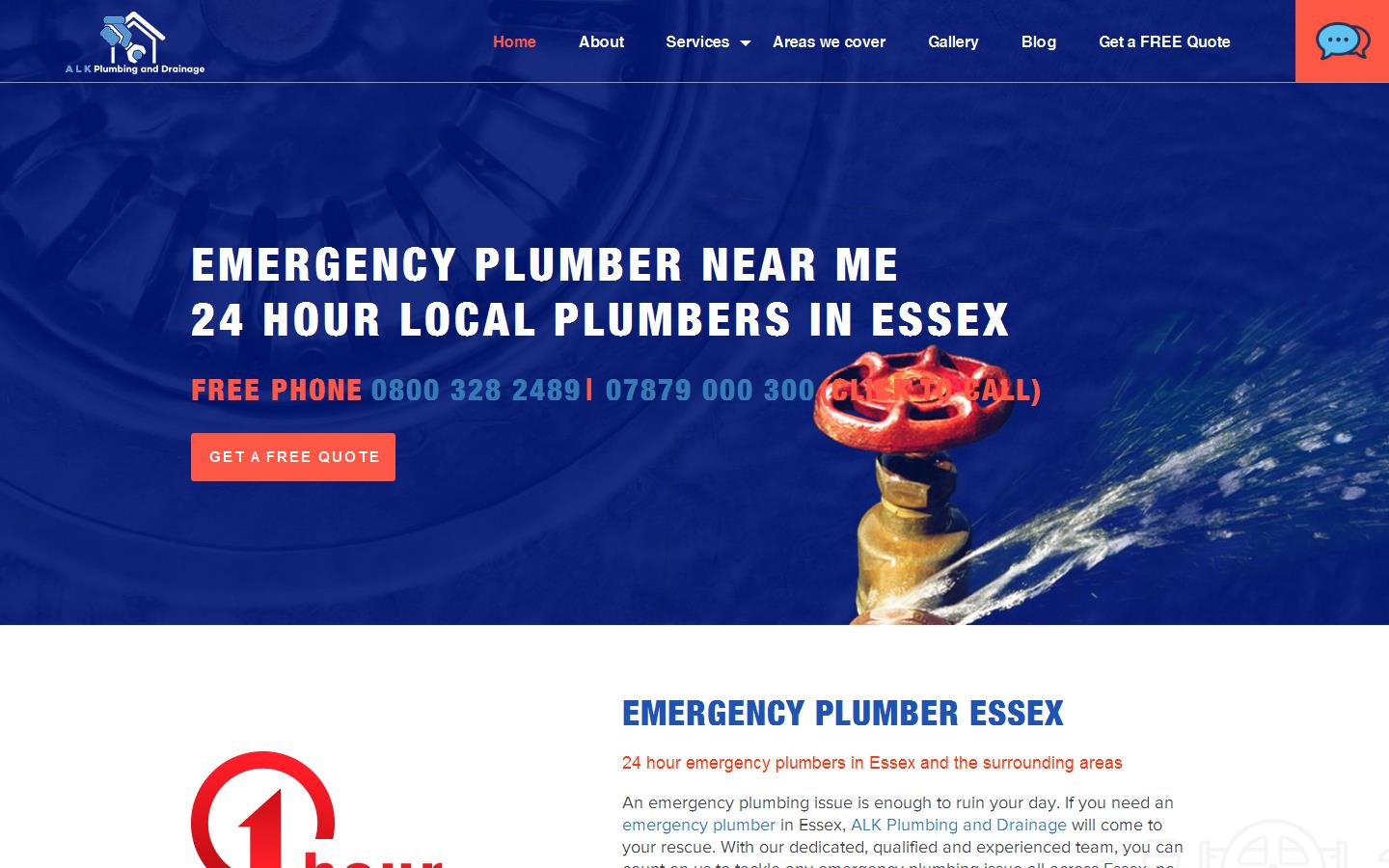 ALK Plumbing & Drainage Website