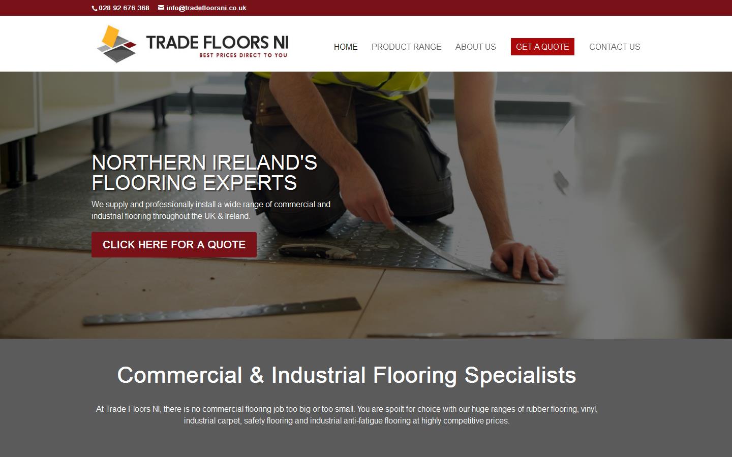 Trade Floors NI Website