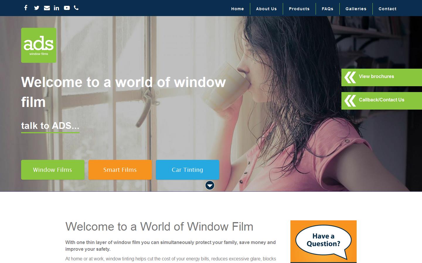 ADS Window Films Website