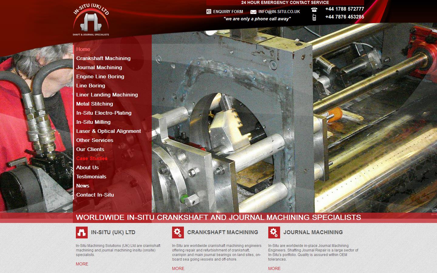 In-Situ Machining Solutions UK Ltd Website