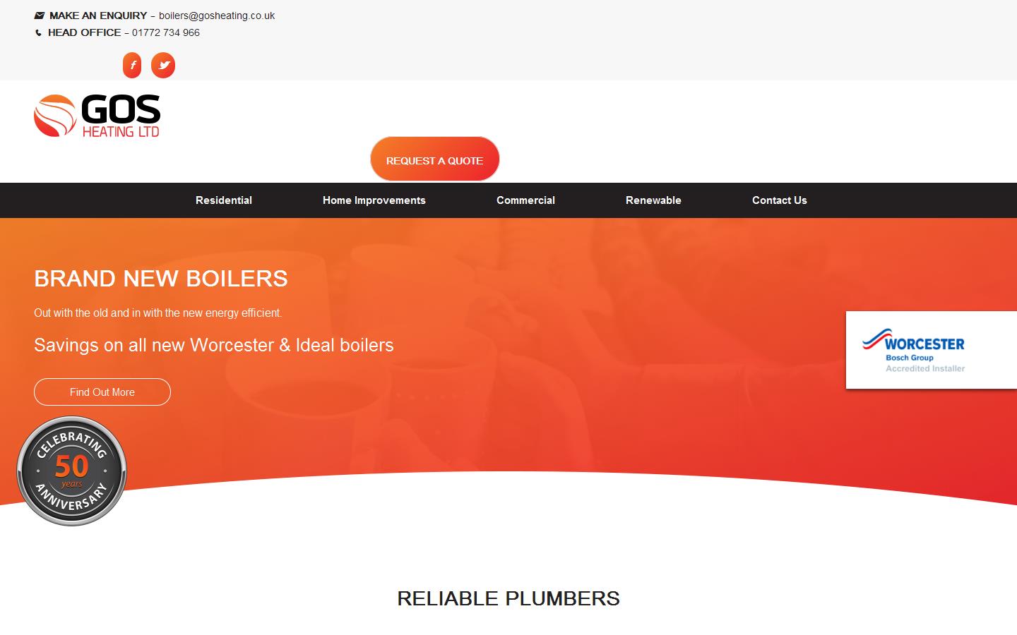 GOS Heating Ltd Website