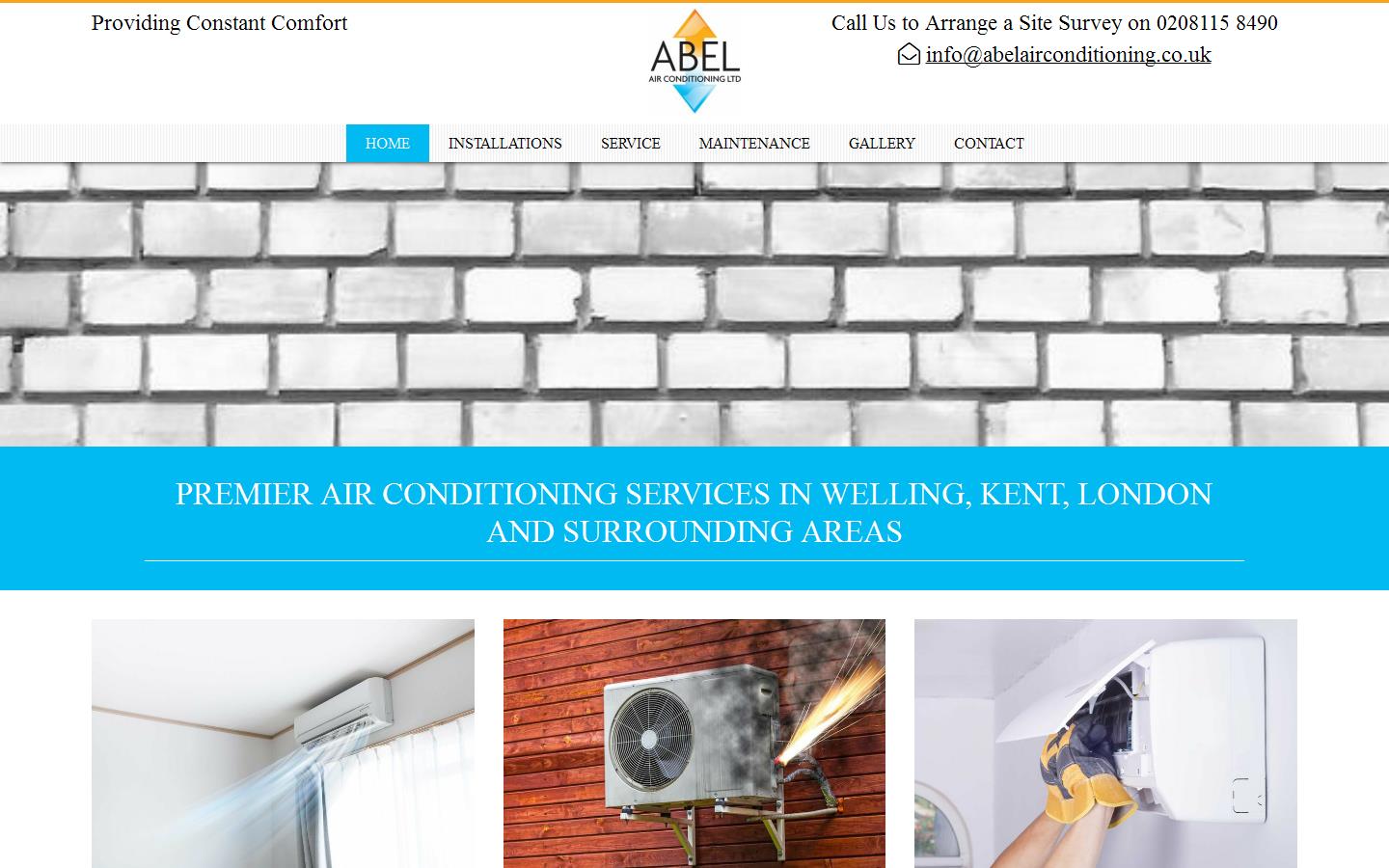Abel Air Conditioning Ltd Website