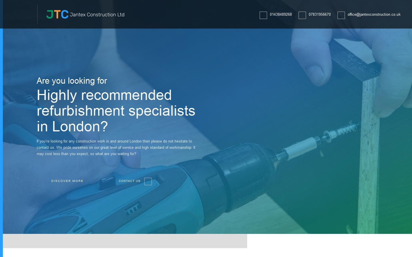 Jantex Construction Ltd Website