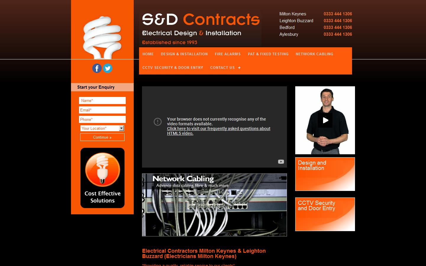 S & D Contracts Website