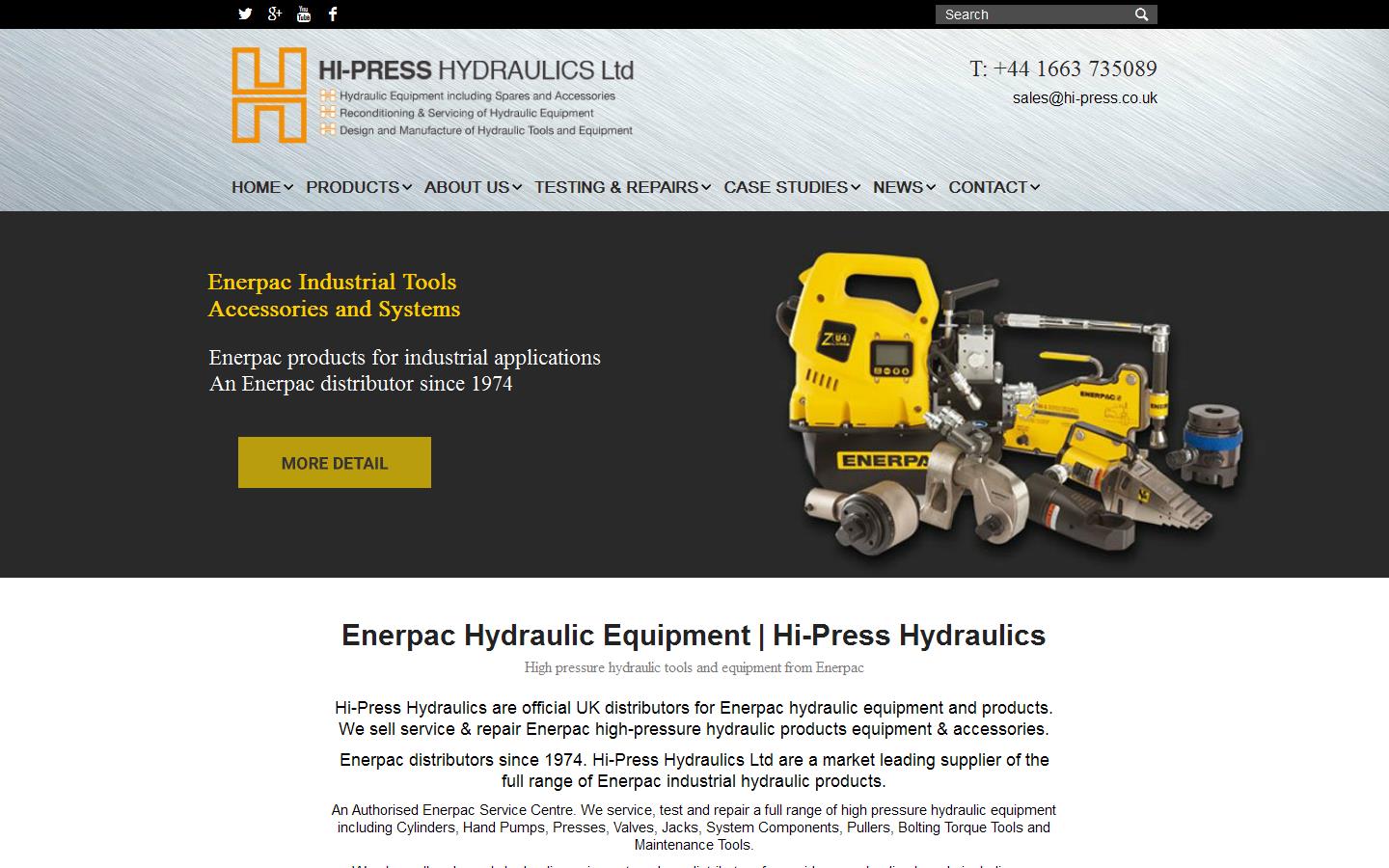 Hi Press Hydrualics Ltd Website
