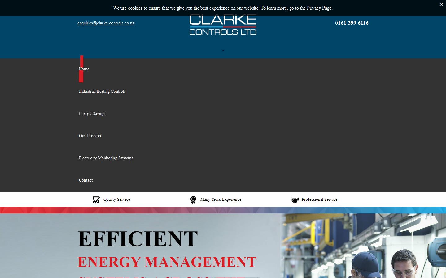 Clarke Controls Website