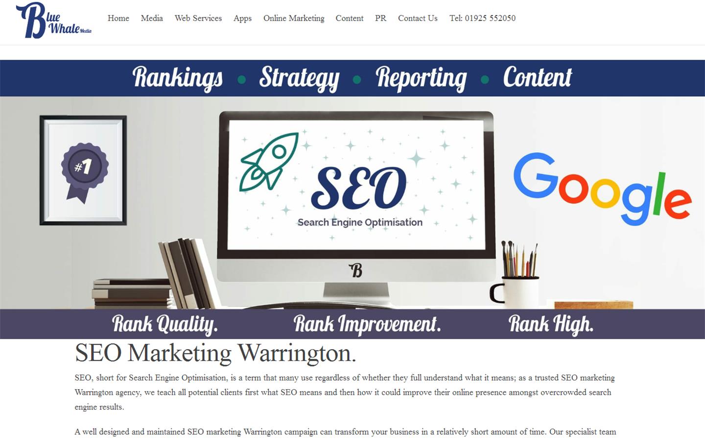 Blue Whale Media Ltd Website