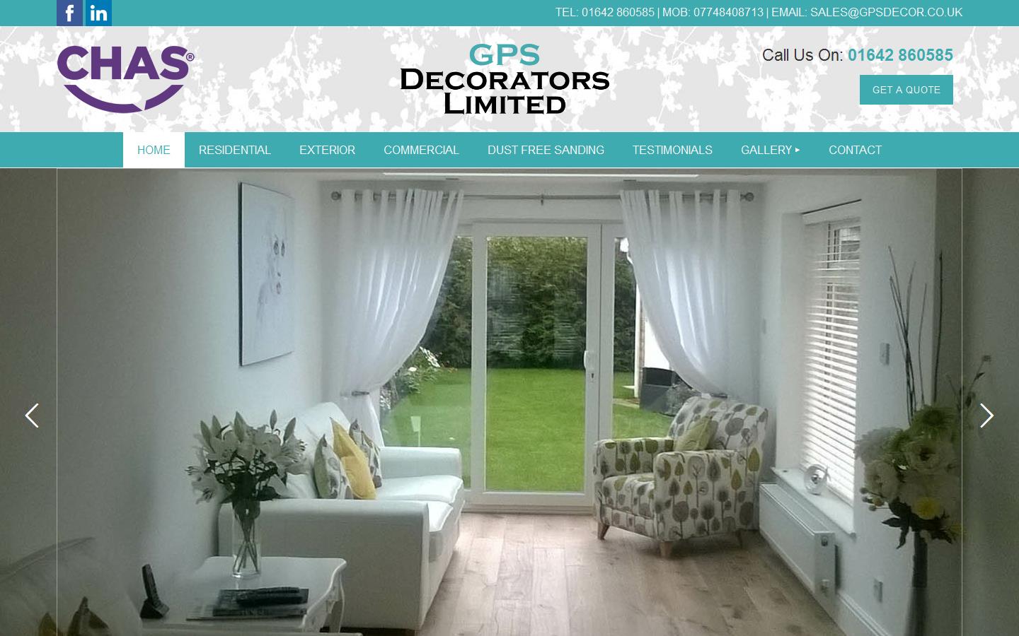 GPS Decorators Ltd Website