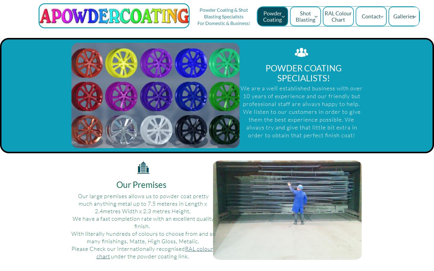 Apowder Coating Ltd Website