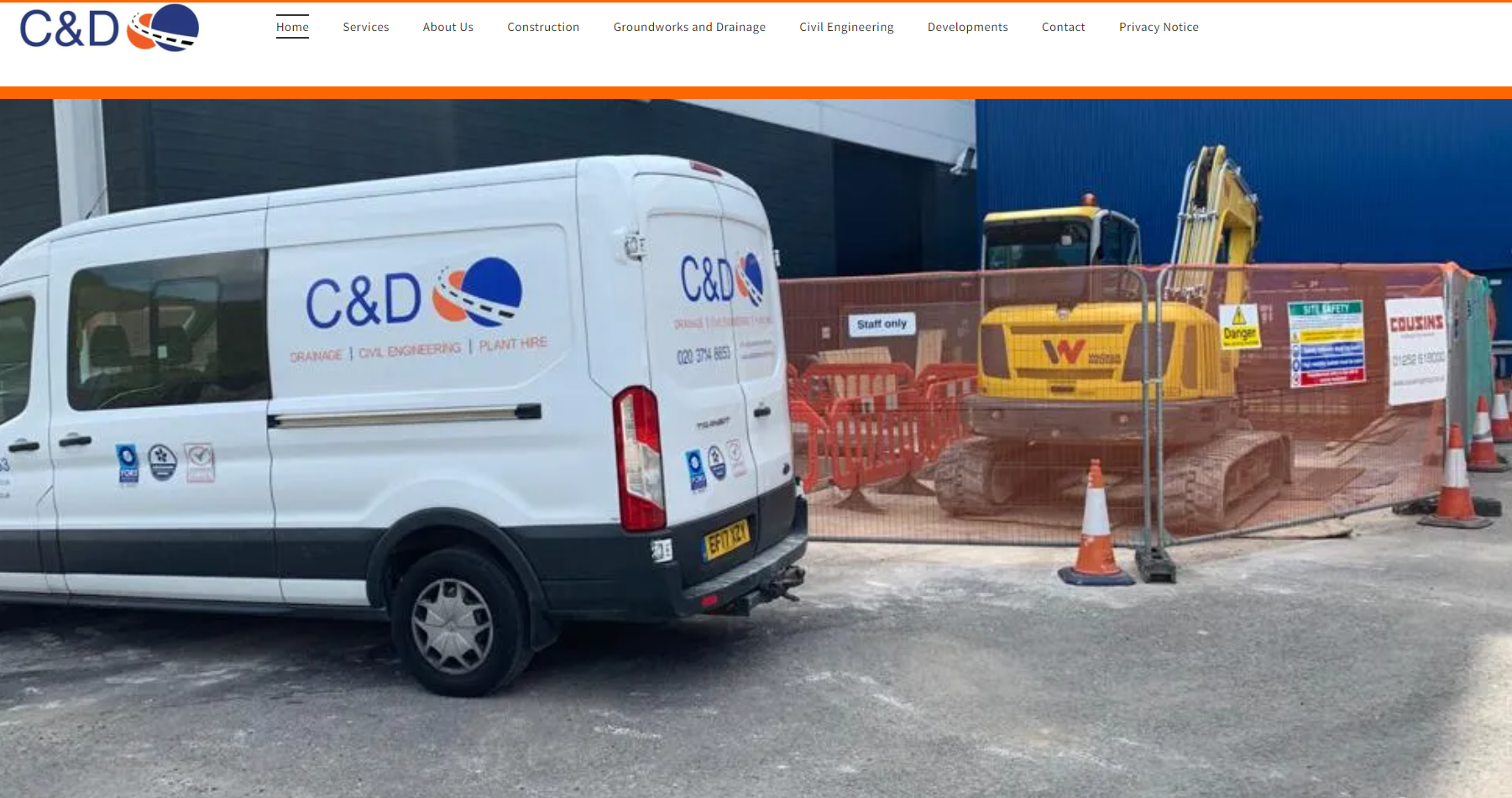 C&D Plant and Construction Ltd Website