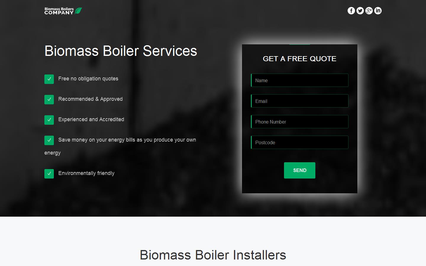 Biomass Boilers Company Website
