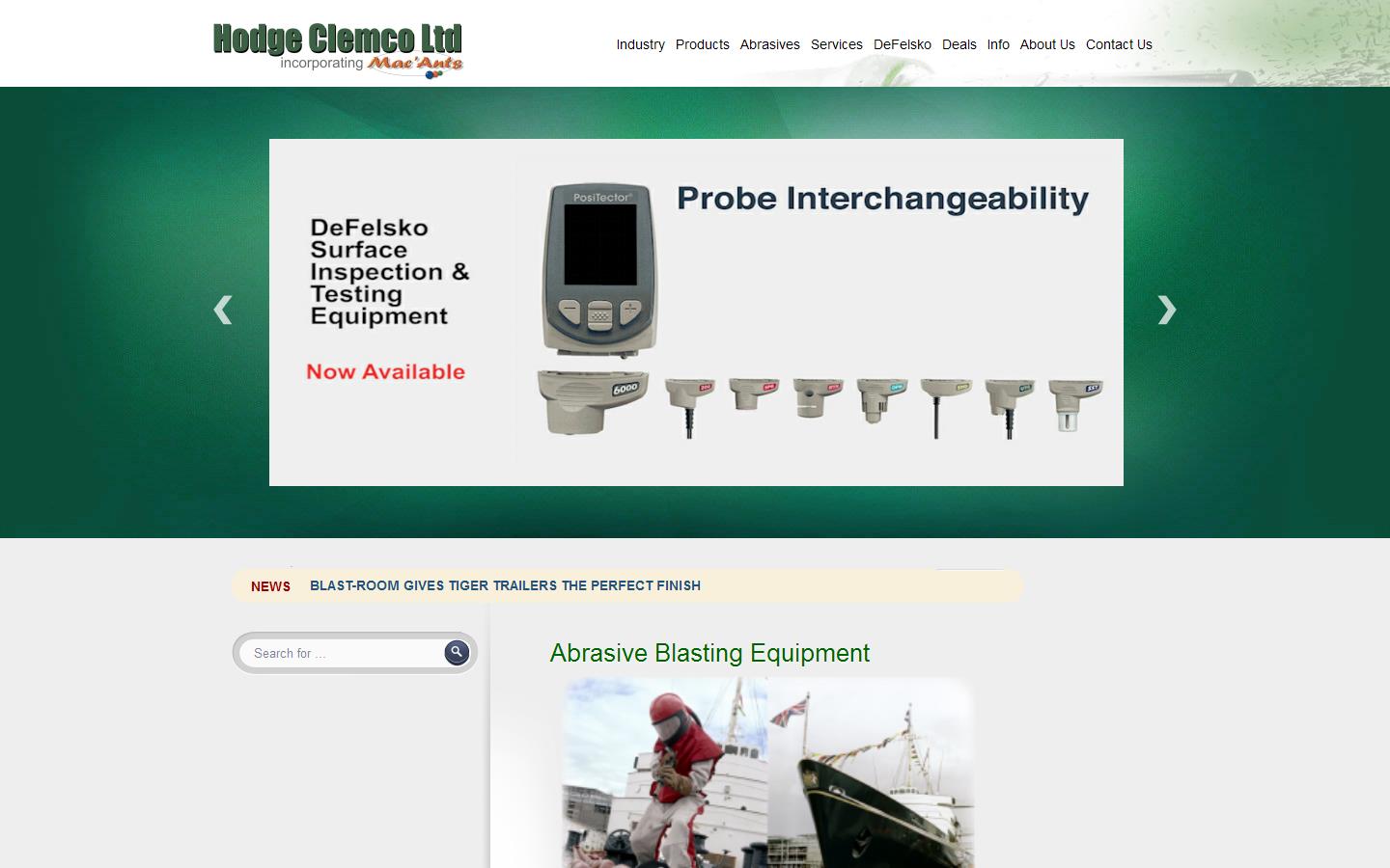 Hodge Clemco Website