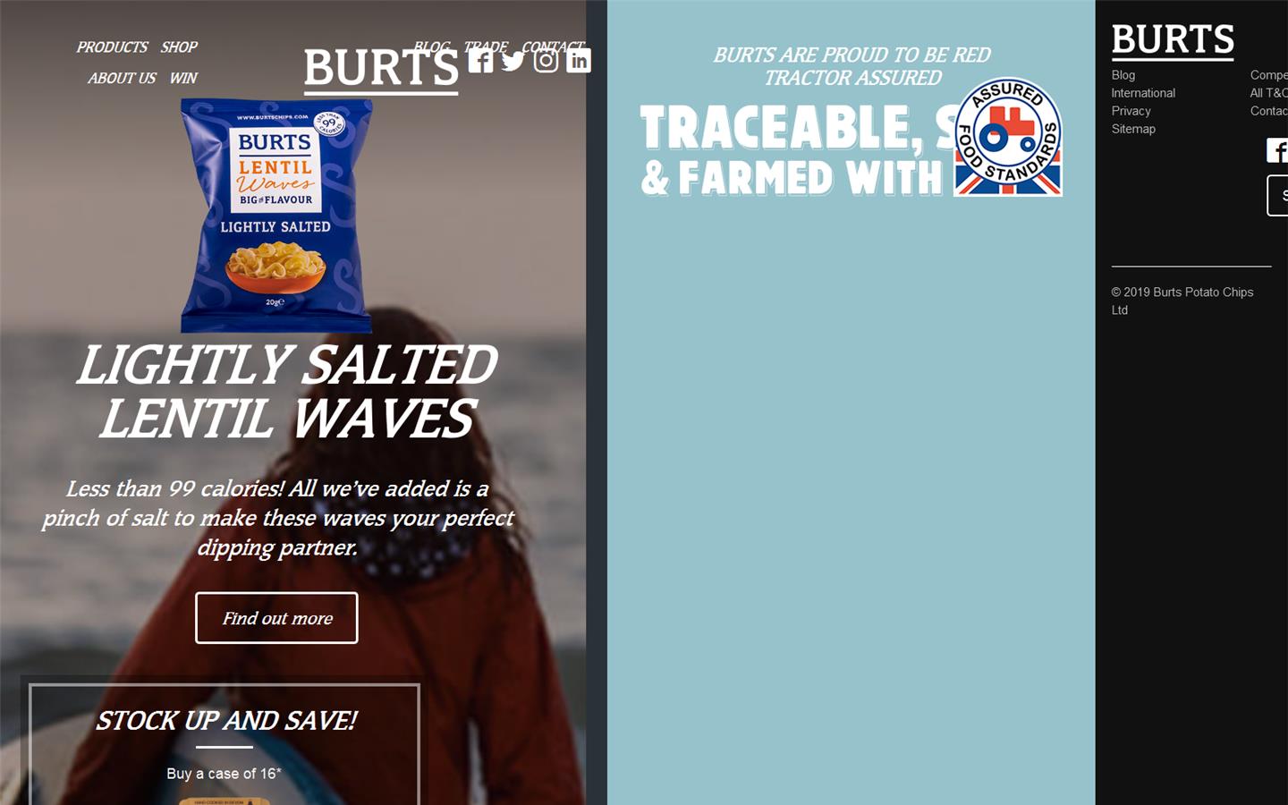 Burts Potato Chips Ltd Website