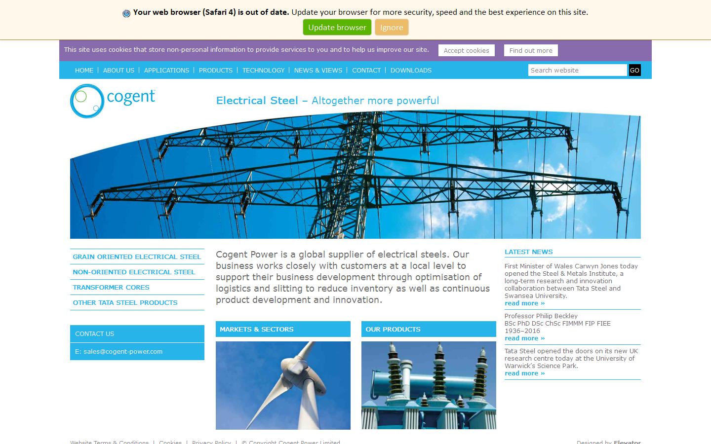 Cogent Power Website