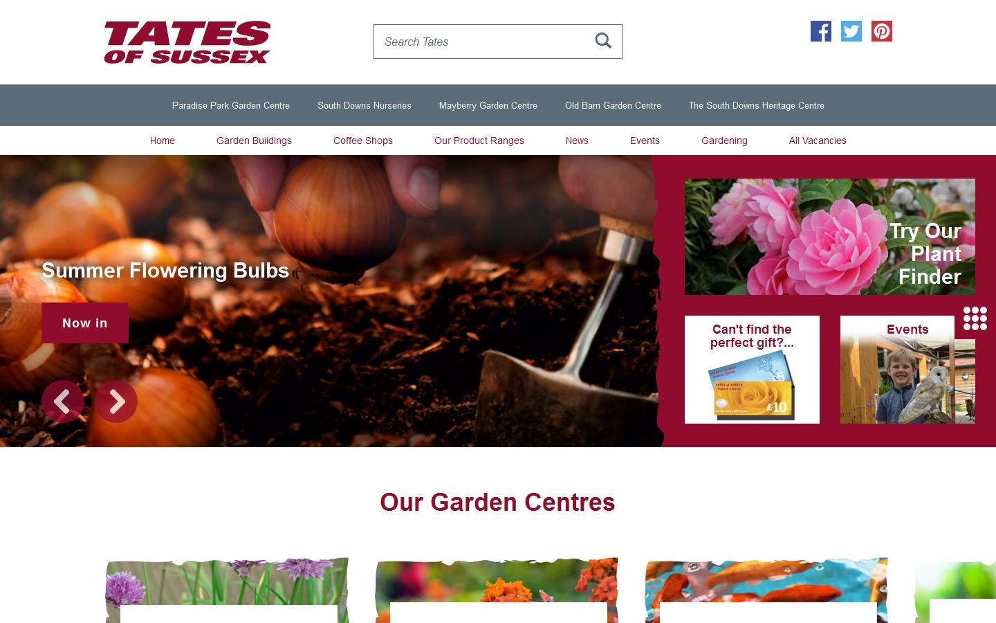 Paradise Park Garden Centre Website