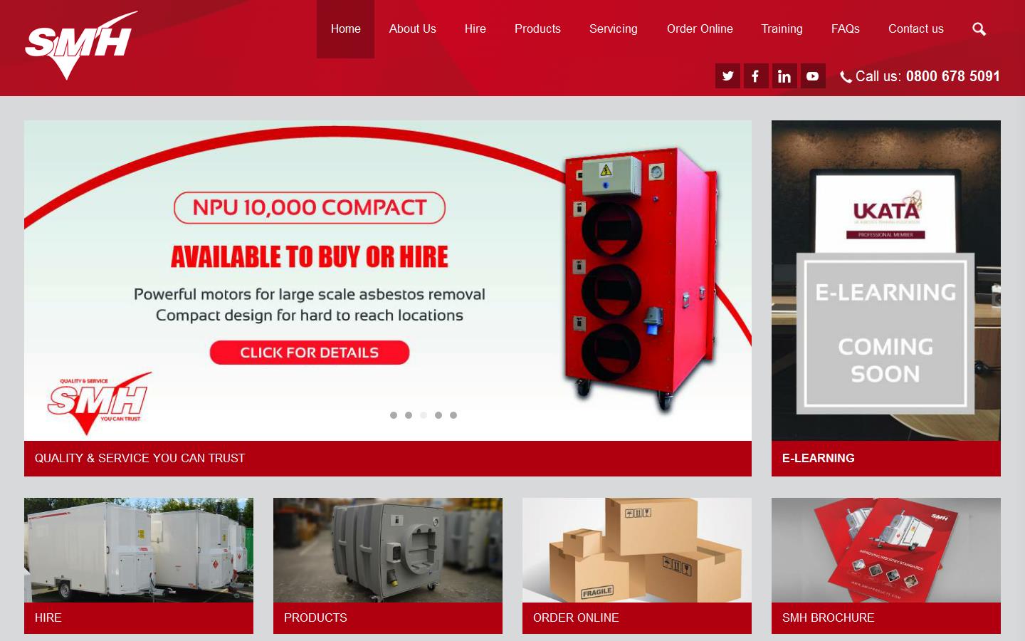 S M H Products Website