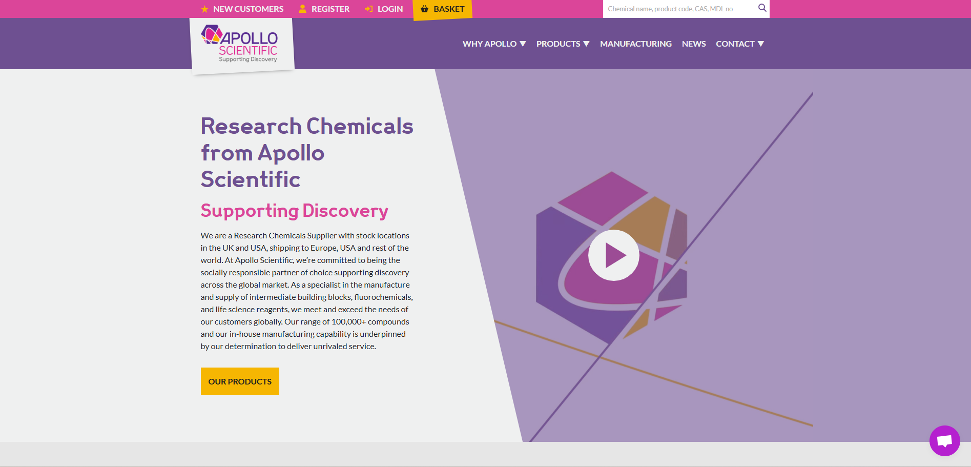 Apollo Scientific Website