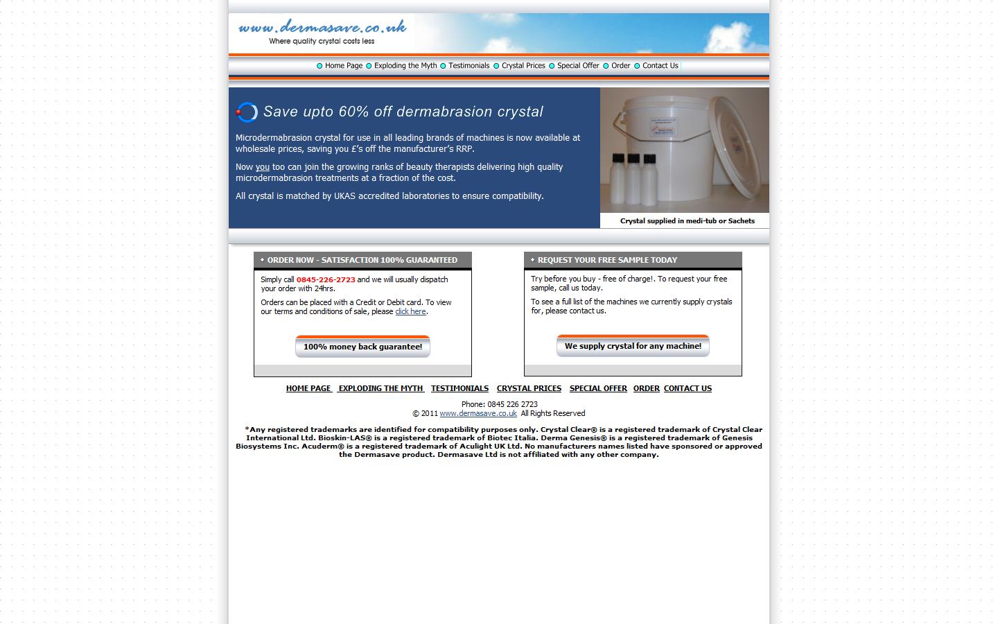 Dermasave ltd  Website