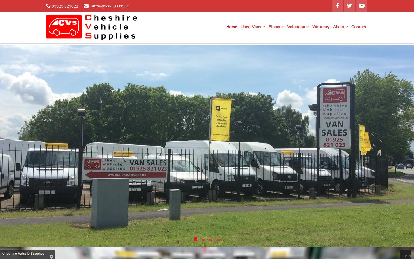 Cheshire Vehicle Supplies Ltd Website