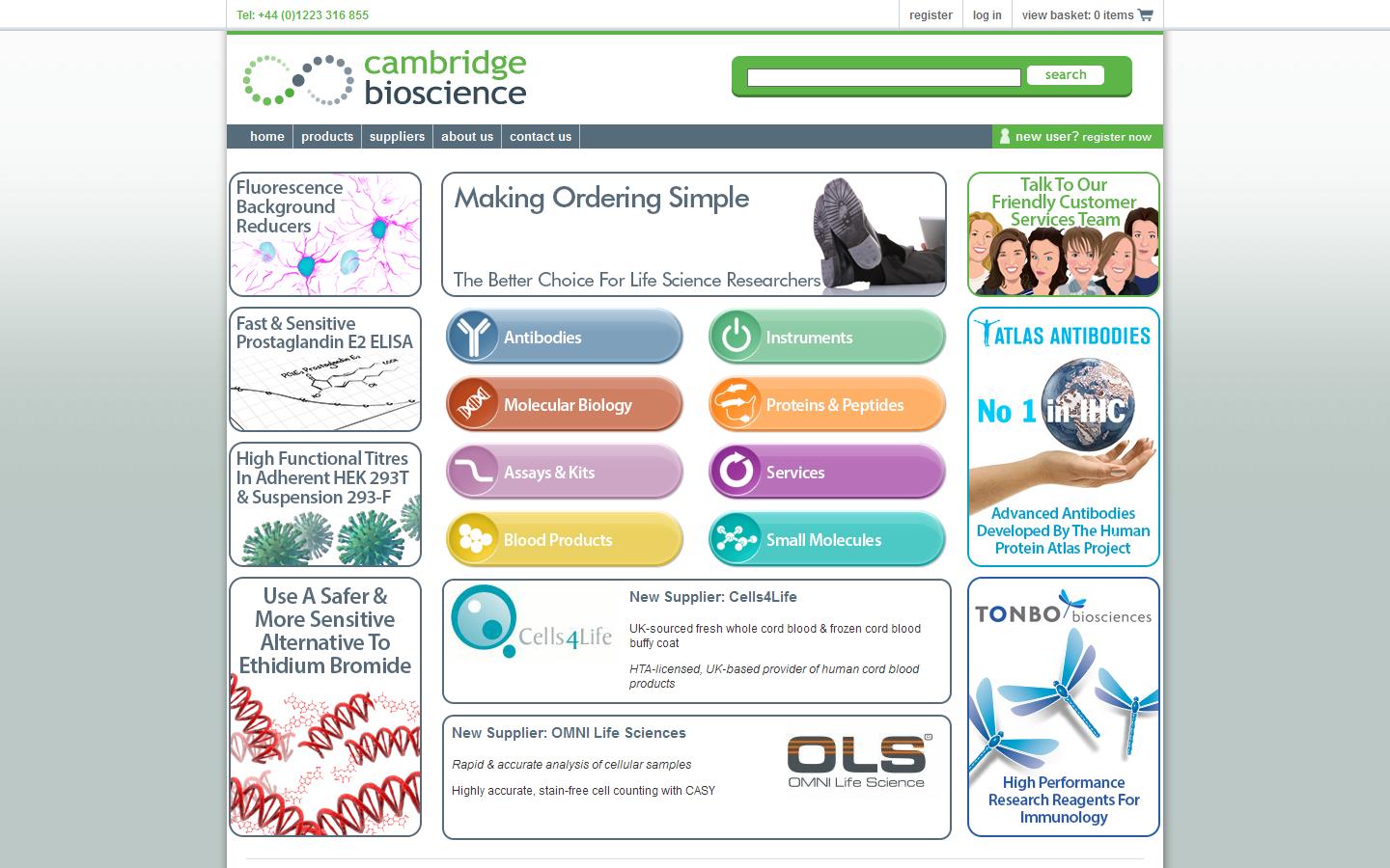 Cambridge Bioscience Website