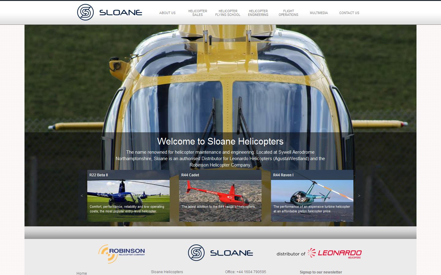Sloane Helicopters Website