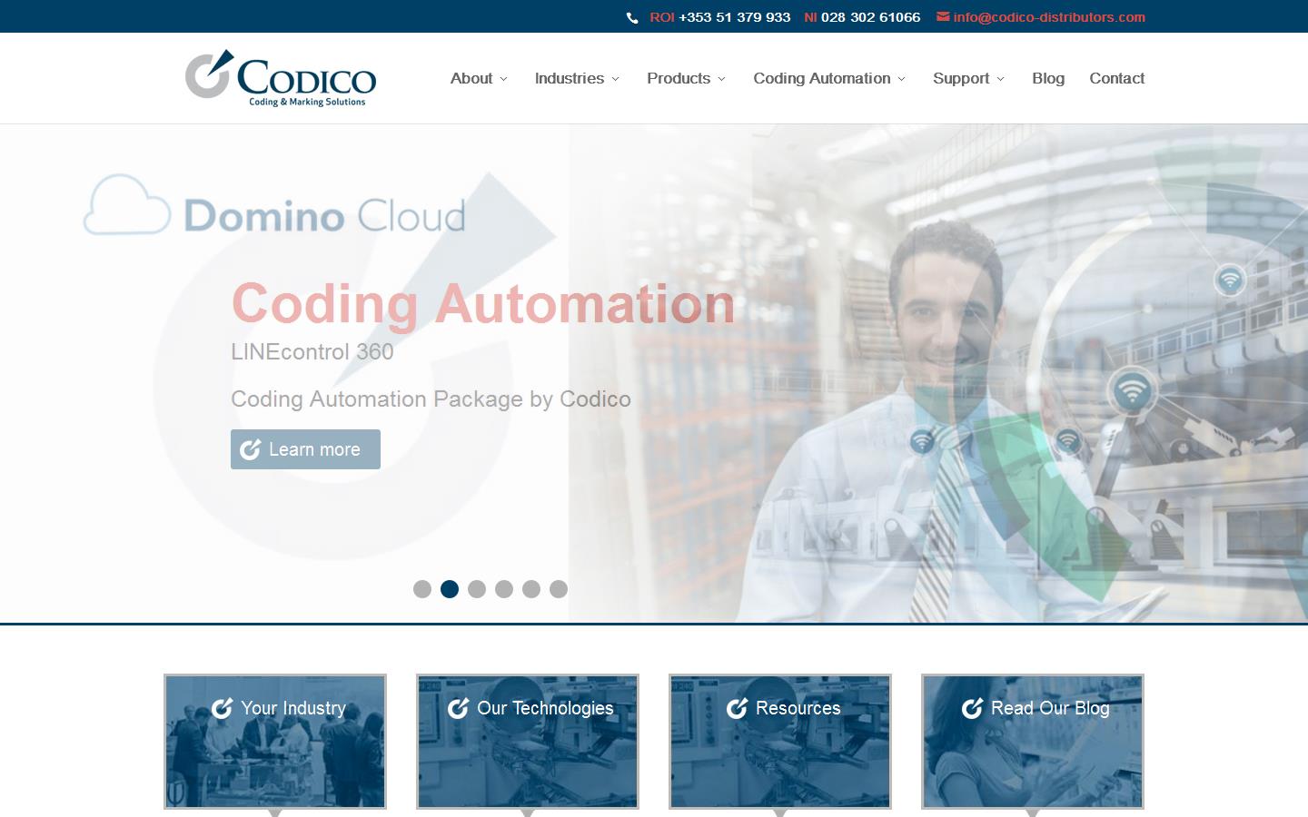 Codico Distributors N I Ltd Website