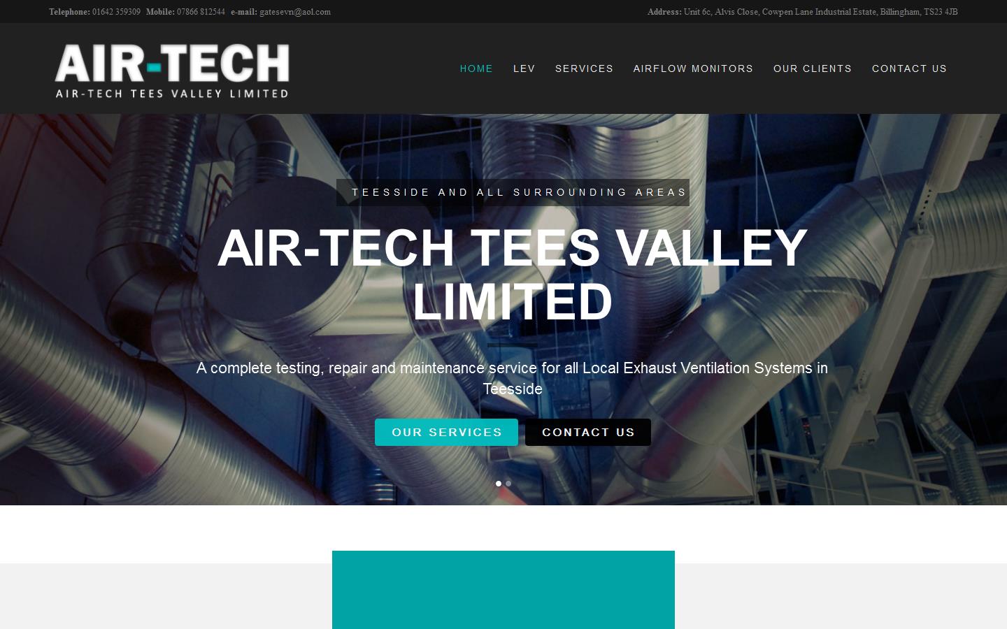 Air Tech Tees Valley Ltd Website