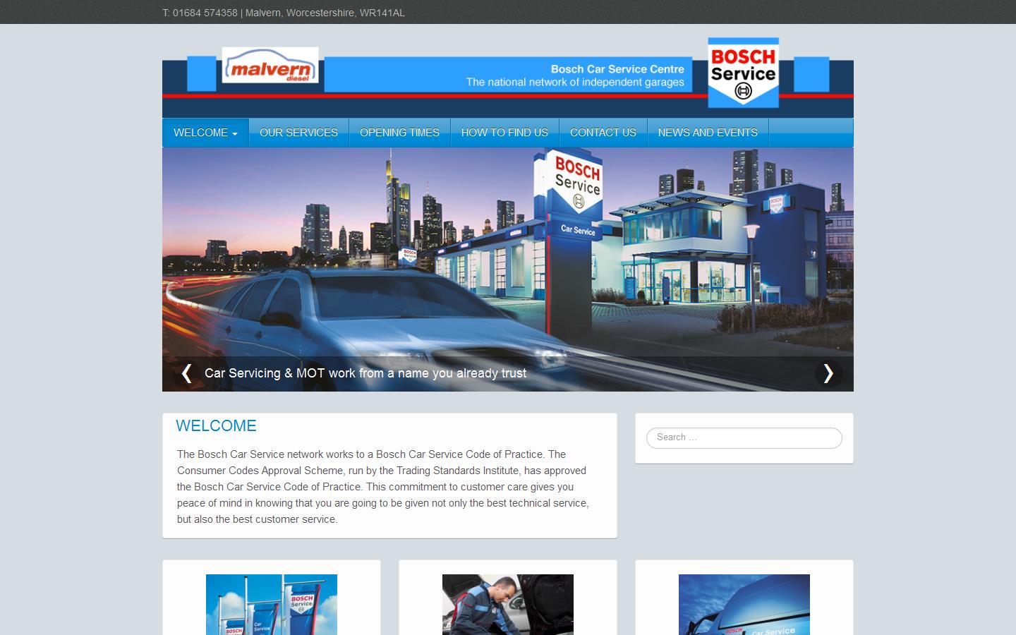 Malvern Diesel Website