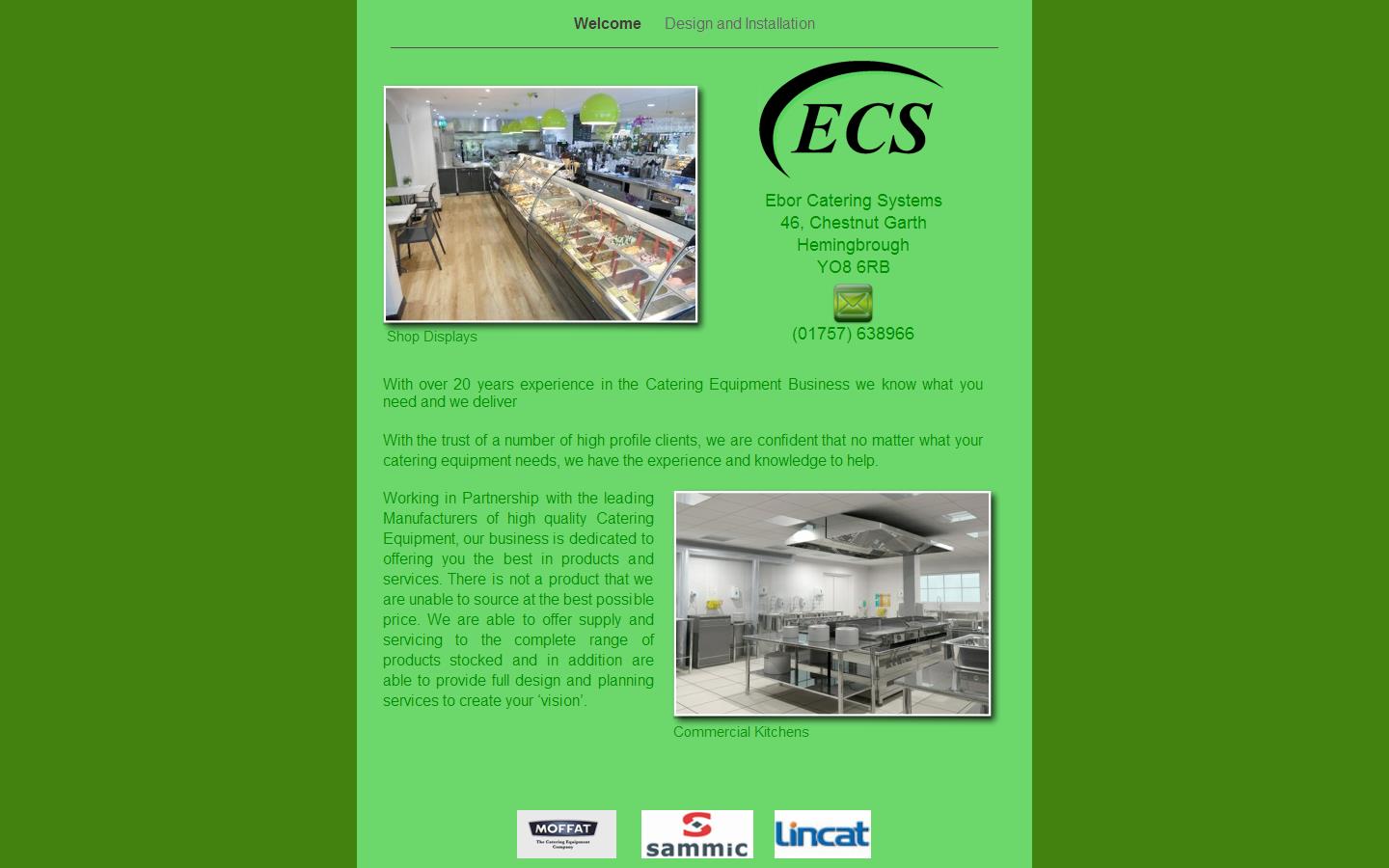 Ebor Catering Systems Website