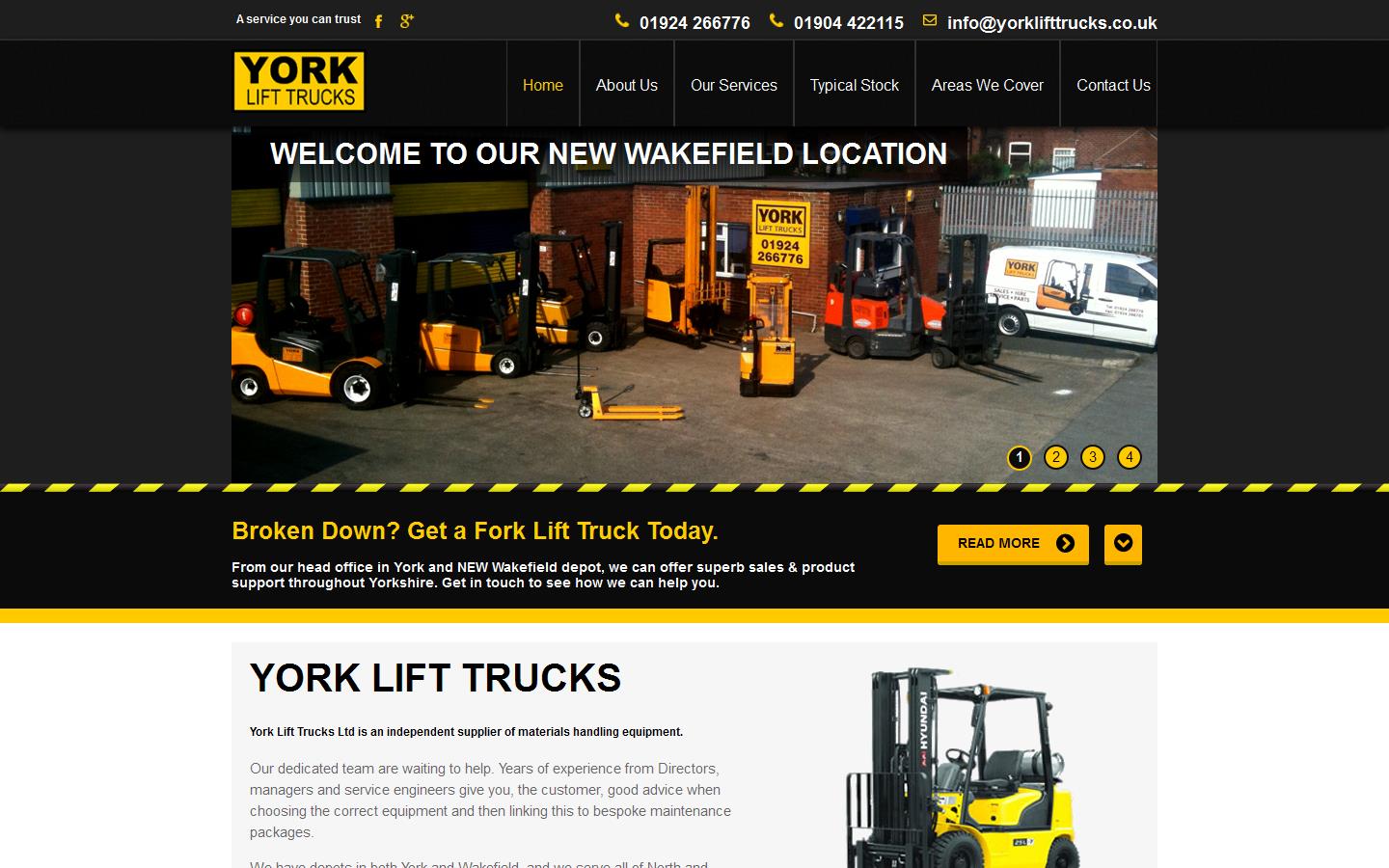 York Lift Trucks Ltd Website