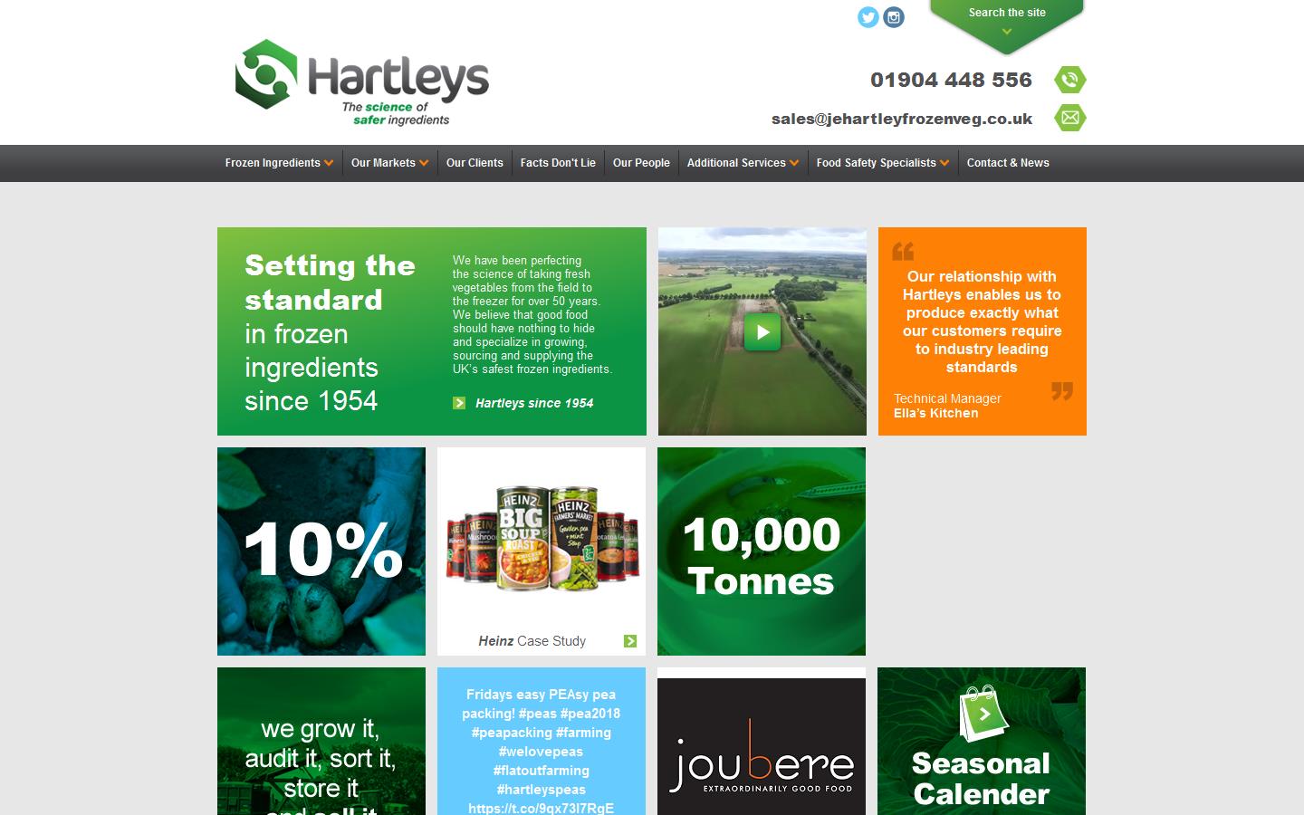 Hartleys Website