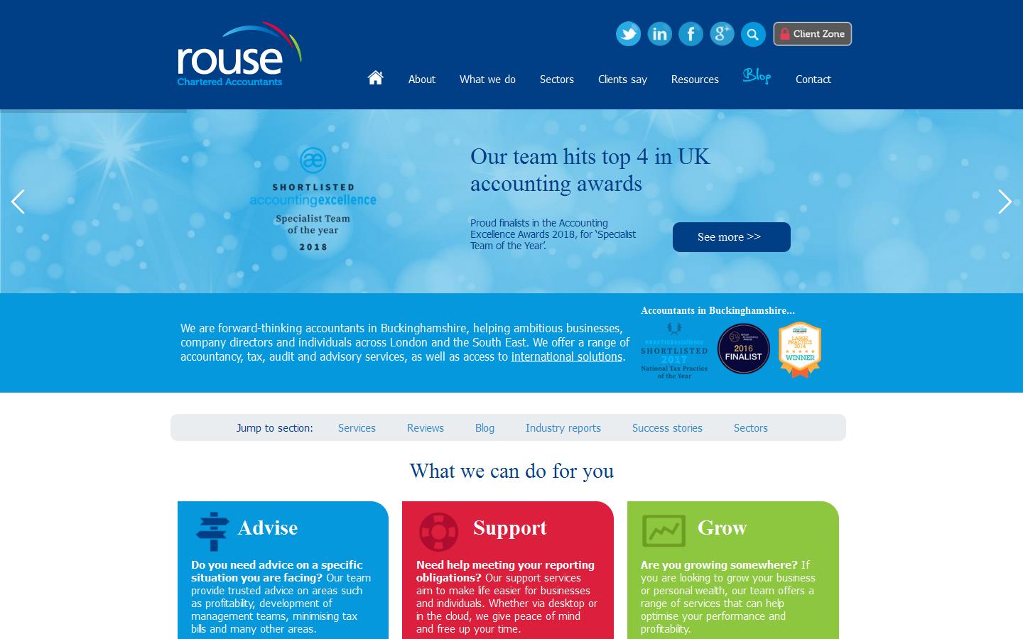 Rouse Chartered Accountants Website