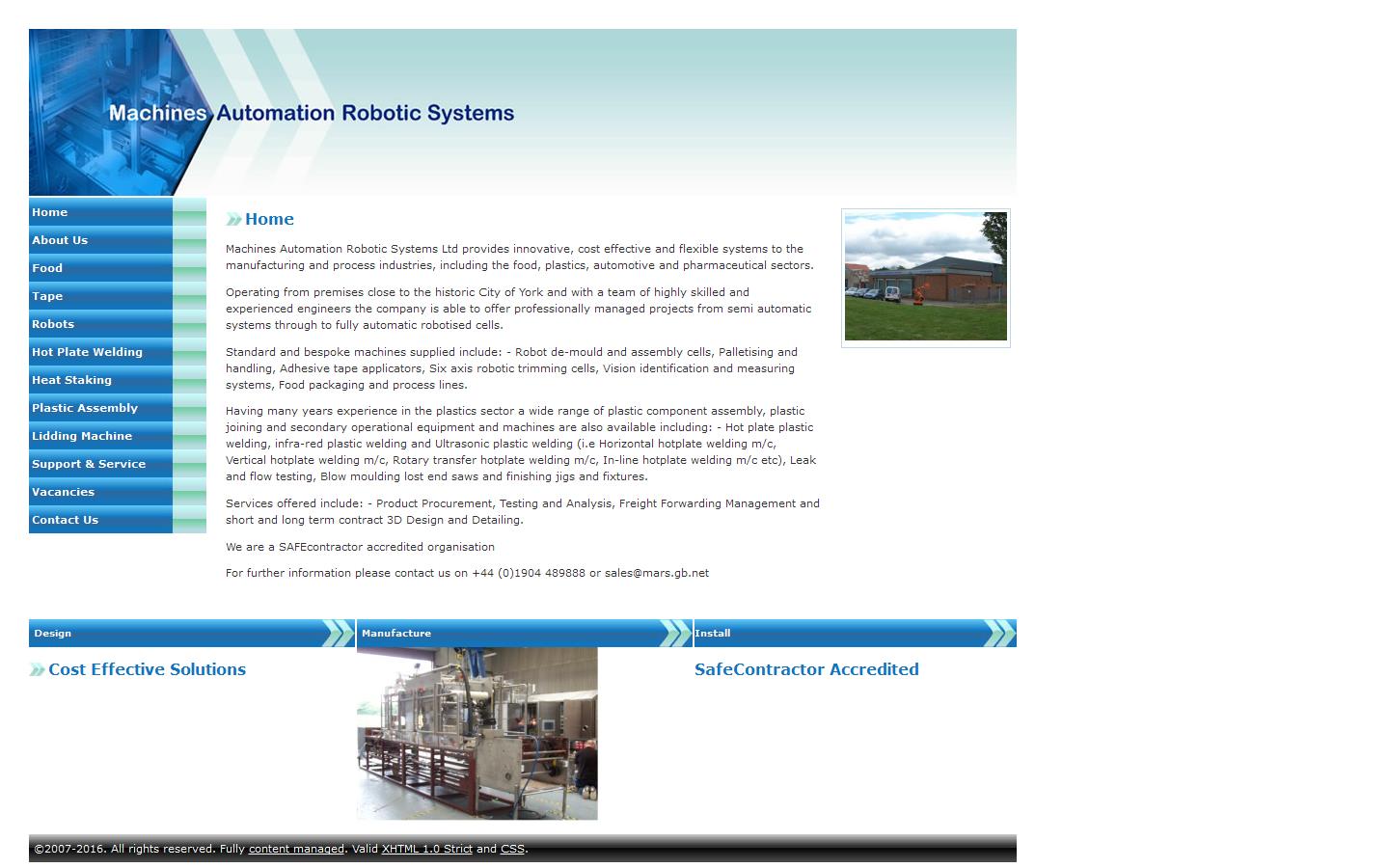 Machines Automation Robotic Systems Ltd Website