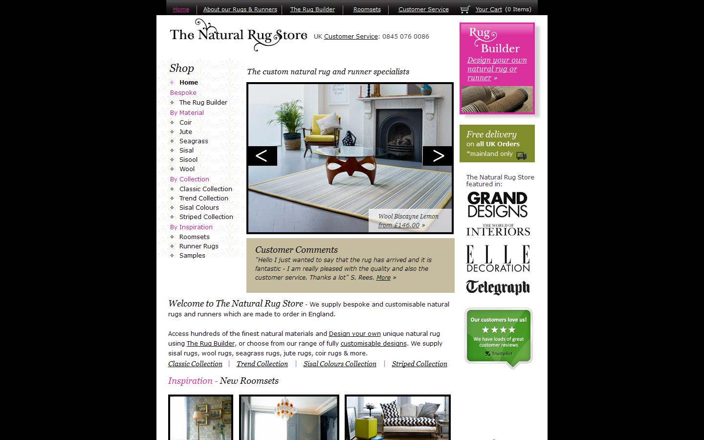 The Natural Rug Store Website