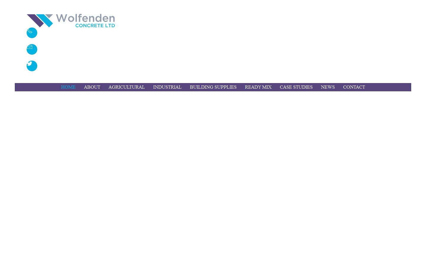 Wolfenden Concrete Ltd Website