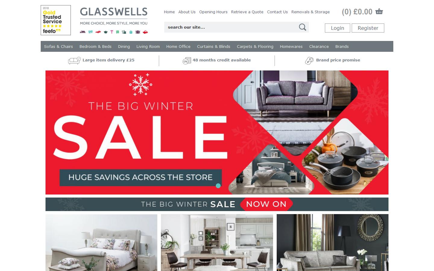 Glasswells Website