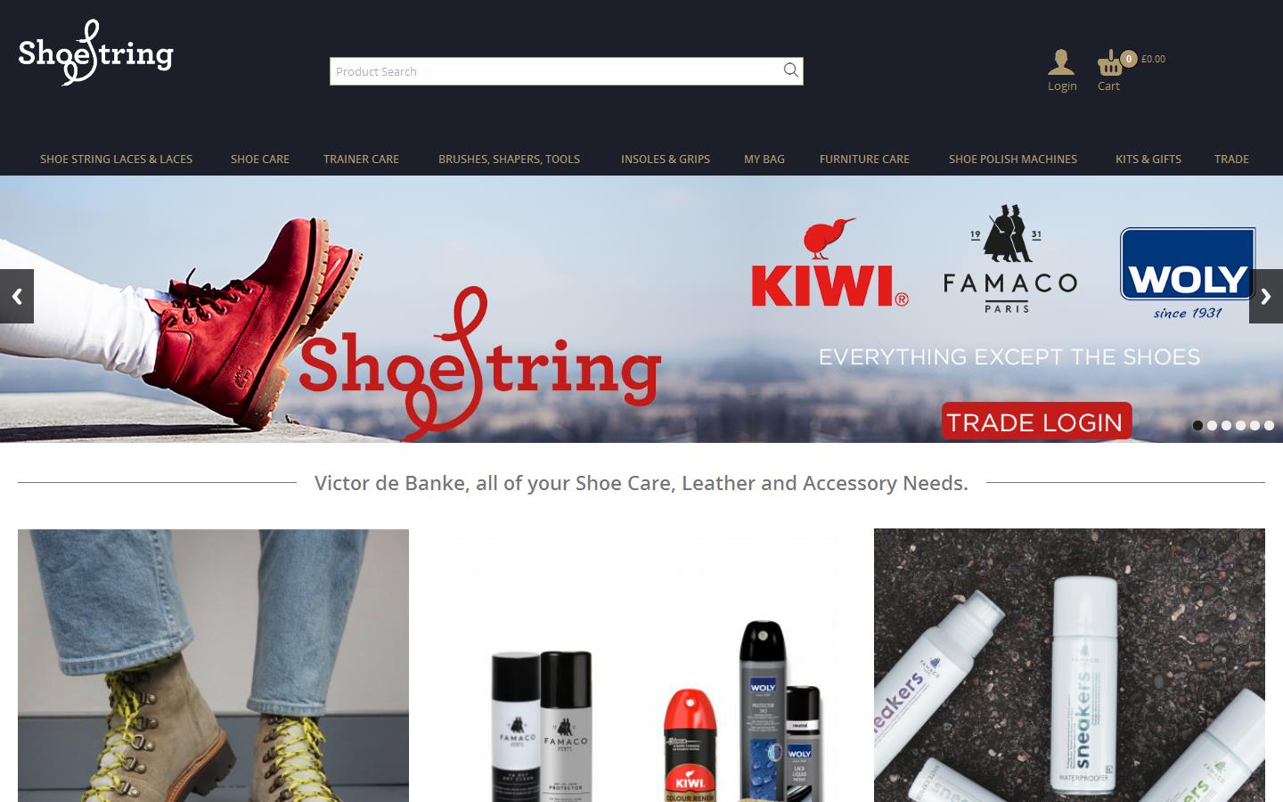 ShoeString Ltd Website