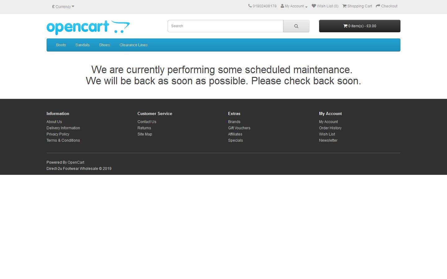 Direct-2u Footwear Ltd Website